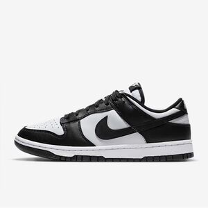 Nike Grade School Dunk Low 'Panda' black and white, size 5.5